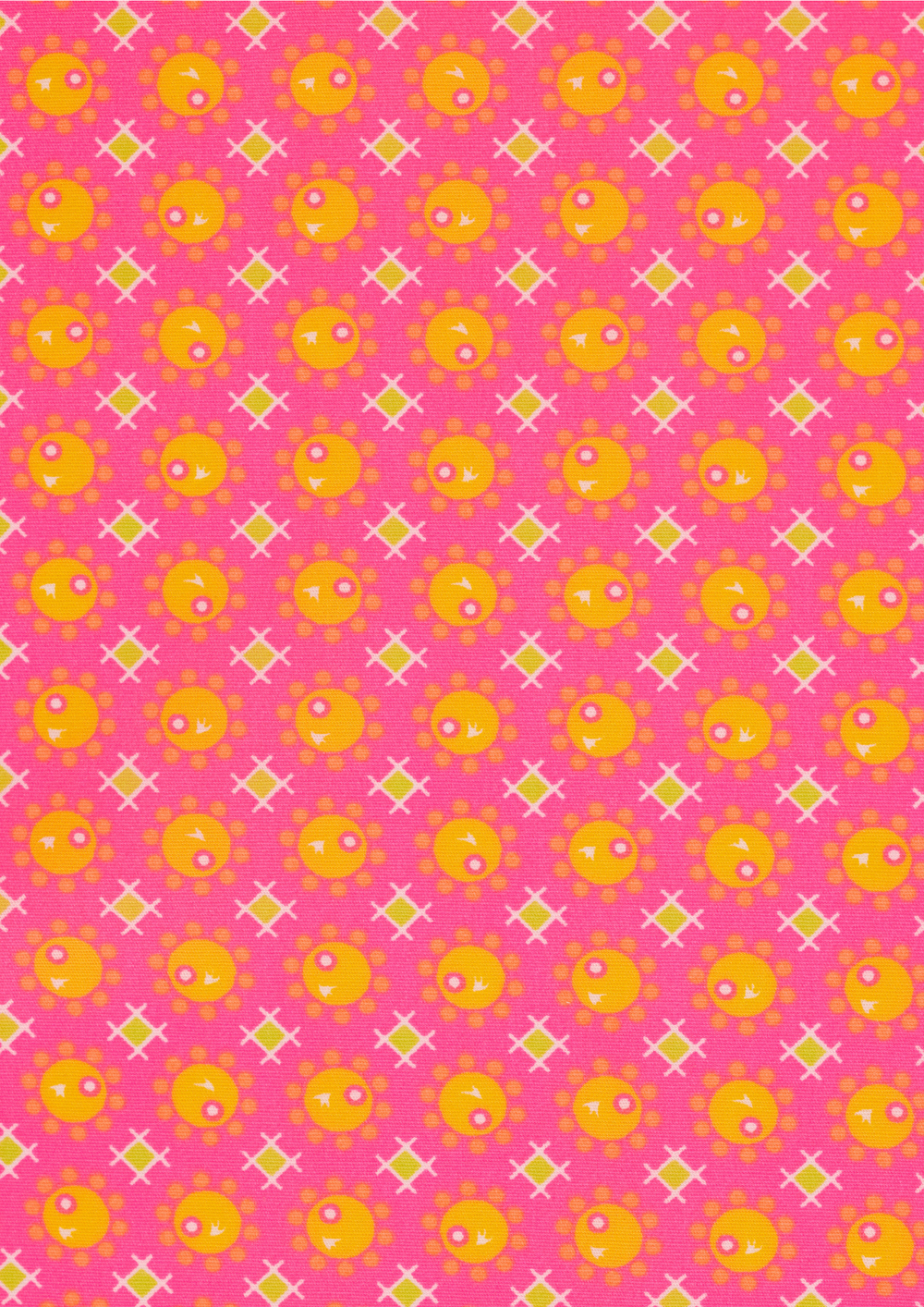 Petit Pan Pamplemousse Cotton Coupon, Pink (50 x 70cm)