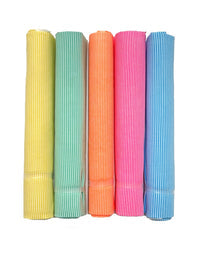 Petit Pan Rigato Cotton Coupon Kit, Rainbow Stripes (Set of 5)