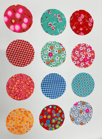 Petit Pan Kit of 12 Fabric Rounds, Vintage