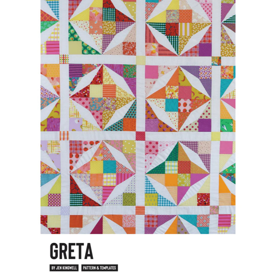 Greta Pattern And Acrylic Templates by Jen Kingwell