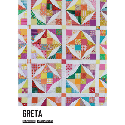 Greta Pattern And Acrylic Templates by Jen Kingwell