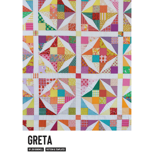 Greta Pattern And Acrylic Templates by Jen Kingwell